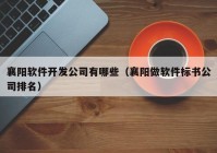 襄阳软件开发公司有哪些（襄阳做软件标书公司排名）