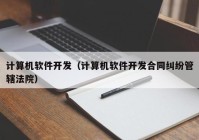 计算机软件开发（计算机软件开发合同纠纷管辖法院）