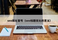 seo优化冒号（seo标题优化的意义）