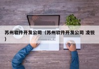 苏州软件开发公司（苏州软件开发公司 凌锐）