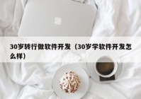 30岁转行做软件开发（30岁学软件开发怎么样）